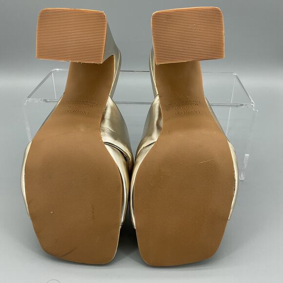 NEW Open Edit Women’s Kaia Knot Sandals Gold Size 7.5M - Picture 8 of 10